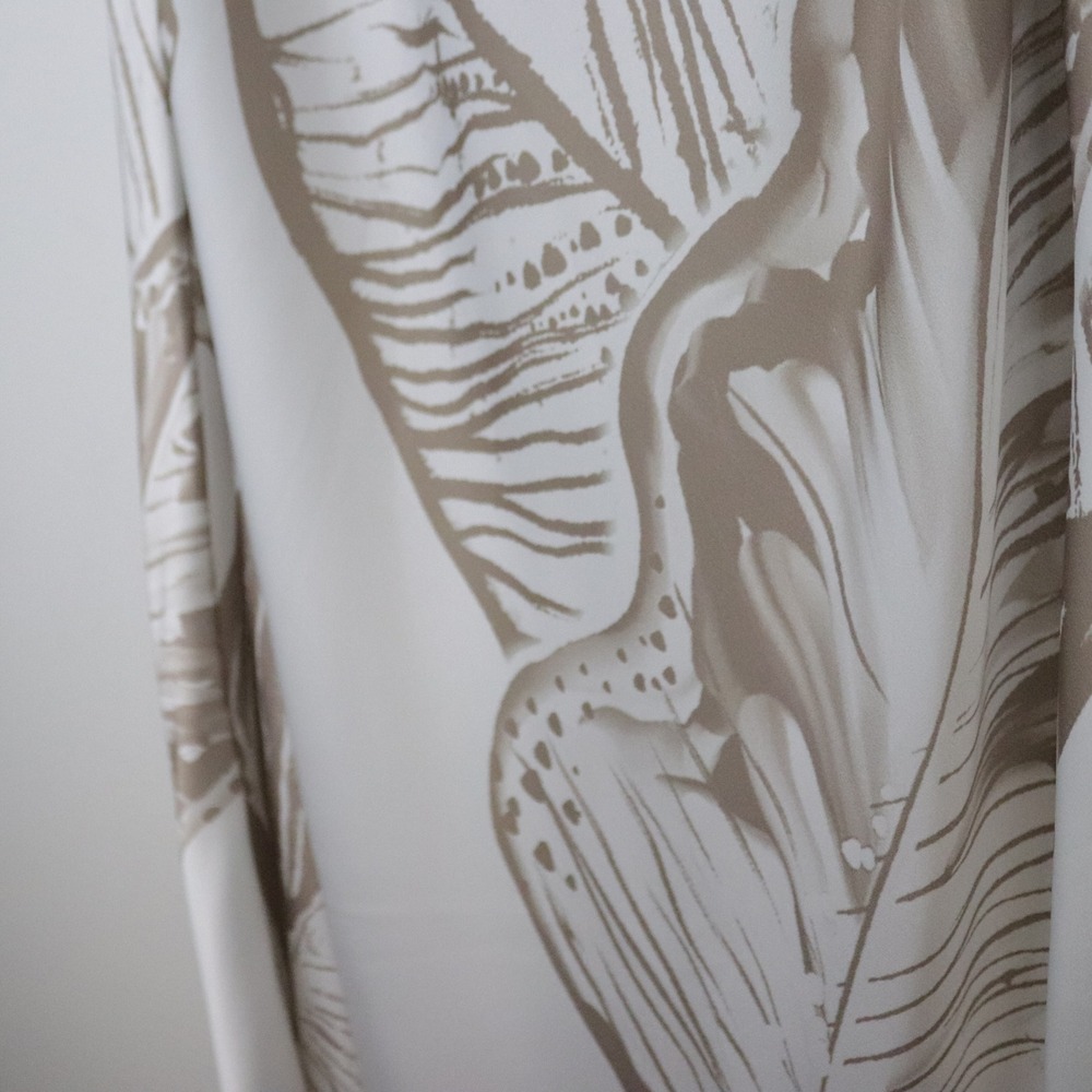NWT Rococo Sand Ines Maxi Long Skirt Medium Light Brown White Tropical Leaf - Picture 9 of 13